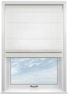 Sintra Voile, White Clarity - Roman Blind